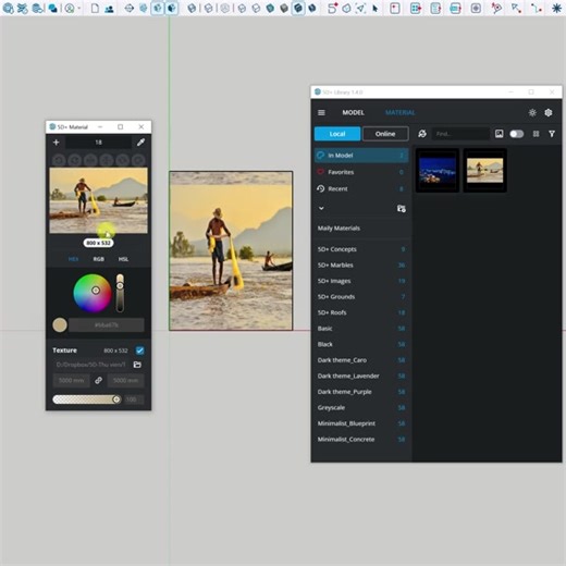 5D LIBRARY version 1.3.0 was released yesterday, introducing several exciting new features such as Bulk Texture Resizing, Bulk Material Replacing, and Deep Search. Have you had a chance to try them yet? I’d love to hear what you think. But that’s not all! Coming in the next update, you’ll be able to rotate and flip textures directly inside SketchUp—no need to edit textures in external applications anymore. If you don't know how to download this free extension, just comment "Library", I'll send y