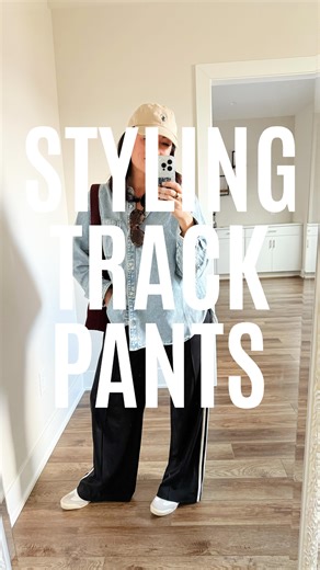 ASHLEY DONIELLE on Instagram: "Comment “LOOK” and I’ll send you the links to this super easy outfit that you can throw on any day of the week 💋 • XL denim target top - I size up for an oversized fit • medium loft track pants - true to size • sneakers true to size Follow my LTK @ashdonielle on the @shop.LTK app to view this post and get my exclusive app-only content! @shop.ltk https://liketk.it/5Mmgs #easyoutfit #momshelpingmoms #momstyle #coolmom #trackpants"