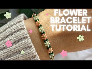 Easy Beaded Daisy Bracelet Tutorial, DIY Jewelry