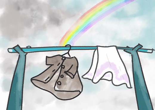 童謡「にじ」（庭のシャベルが一日濡れて♪）歌詞の意味と歌唱ポイント | ひまわり日本のうた