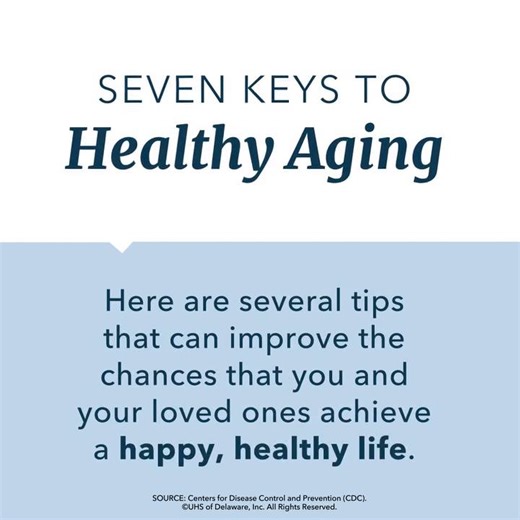 Embrace Health Aging! Here are some tips to help you thrive: ‍♂️ Stay active with exercise.  Nourish your body with a balanced diet rich in fruits and vegetables. 易 Prioritize mental well-being through mindfulness and social connection.  Schedule regular check-ups to stay on top of your health. Remember, it’s never too late to start making positive changes! | George Washington University Hospital | Facebook
