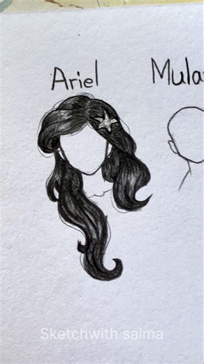 How to draw hair #drawingtutorial #artist #digitalart #howtodraw #shorts #ytshorts