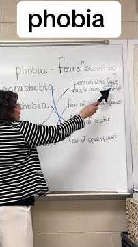“Phobia” - fear of - root words made easy lesson in one minute