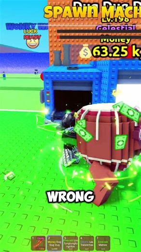 Fuse 3 Brainrot Escape Tsunami Get DUG DUG DUG Ritual #stealabrainrot #shorts #roblox