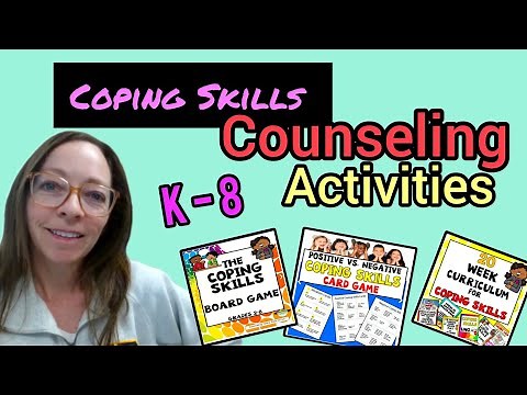 Make School Counseling Fun and Easy with Coping Skills Counseling Activities!