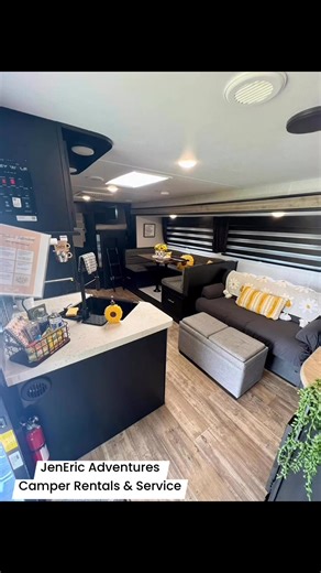 Daisy 🌼 Mae, KJ, and Betsy hosted the Pruett family for a gorgeous fall weekend at the Hiawassee KOA Holiday! KJ & Betsy are perfect for families while Daisy Mae is the perfect camper for couples. If you’re wondering how to have a group of sites altogether during a prime fall weekend- book NOW for next year! Have questions? Give us a call! #jenericadventuresrv #hiawasseega #koacamping | JenEric Adventures Camper Rentals & Service