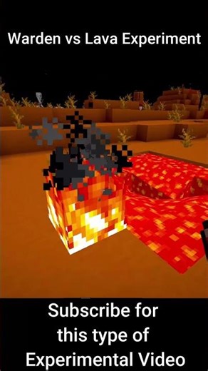 Warden vs Lava: Who will win? 😱 #minecraft #shorts #killwarden #minecraftmeme #minecraftshorts