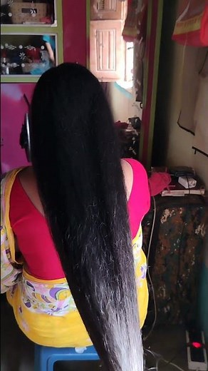 Long heavy hair oiling and combing#long hair #How to grow hair with coconut hair oil.