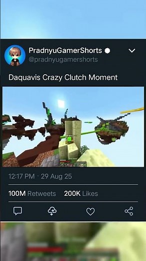 Daquavis Insane $100,000 Clutch vs Dream in Minecraft 1v1 Manhunt! 🔥