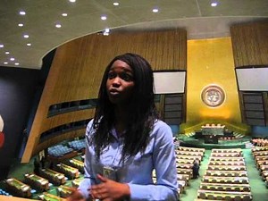 Guided tour in UN building in New York General Assembly New York