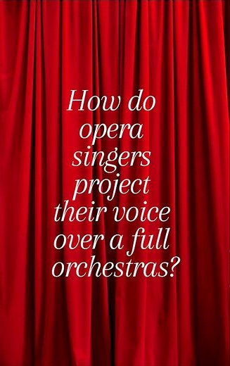 How Opera Singers Project Their Voice 🎭 | Singing Over an Orchestra
