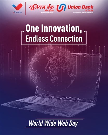 57K views · 964 reactions | This World Wide Web Day, we celebrate the incredible power of the internet to connect us all, bringing a universe of information and experiences right to your fingertips. #UnionBankOfIndia #GoodPeopleToBankWith | Union Bank of India | Facebook