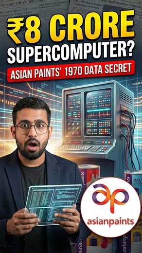 Dev soni | meta expert on Instagram: "₹8 Crore. 1970. Ek paint company. 🤯 Normal nahi. Legendary move. Asian Paints ne paint pe nahi, DATA pe bet lagaya. India ka pehla supercomputer — sirf ek kaam ke liye: 👉 Kal kaunsa dealer kitna paint mangwayega? Result? 🚛 Predictive Logistics 📊 97% accuracy 👑 Market domination for decades Ads sab karte hain. System sirf kings banate hain. Day 7/100: Brilliant Marketing Strategies 💡 Agar aap business ko seriously grow karna chahte ho, follow karo — yah