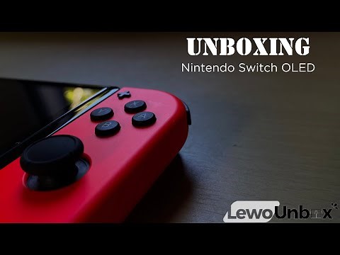 Nintendo Switch OLED Console (Neon Blue and Neon Red) - UNBOXING