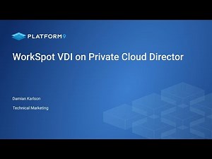 WorkSpot VDI on Platform9 Private Cloud Director: Seamless Virtual Desktop Integration & Demo
