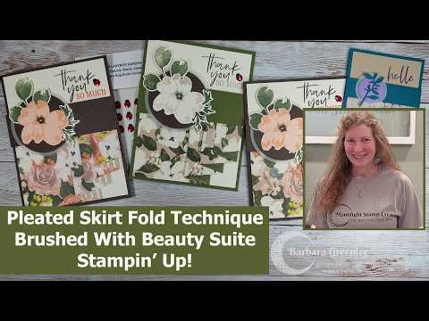 Pleated Skirt Fold Technique - Stampin' Up!