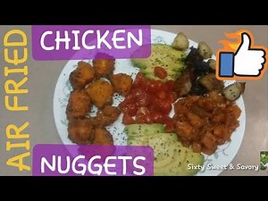 Power Air Fryer Pro Oven Air Fried Chicken Nuggets in Chicken Crack Breading Step-By-Step Tutorial