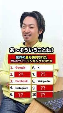 もっとも訪問されたWebサイトはなに？