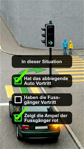 Solution - Traffic light with arrow, who goes first? #drivingschool #theorytest #cartest #traffic...