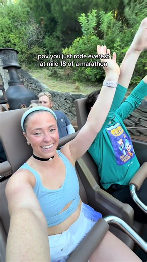 Riding Expedition Everest During Disney Marathon