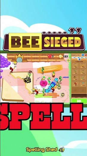 Bee Sieged | The Hit Spelling Shed Game | Spell. Sting. Survive.