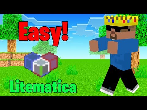 Full Tutorial HOw to Paste Schematic in World Litematica MOD! #minecraftbuilding