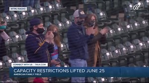 Capacity restrictions at AmFam Field will be lifted June 25, offiicials say. https://on.tmj4.com/3wgV5yr | TMJ4 News