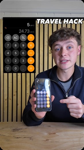 George Redfern Travels on Instagram: "Here’s an easy tutorial on how to change your iPhone Calculator into a currency converter! 📲 Here’s how to do it • Open the Calculator app. • Tap the calculator icon on the top right corner and toggle on “Convert.” • Choose the currencies you want to convert between. • Enter an amount and get the conversion instantly. @apple #TravelHack #CurrencyConverter #CalculatorApp #iphonetips #traveltok"