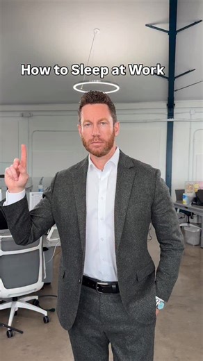 Mike Weston on Instagram: "How to sleep at work #work #sleep #worklife"