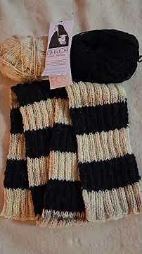 Ribbed Scarf Knitted from Portuguese Wool Now Officially an FO! #knitting #wool