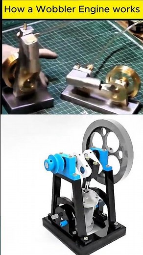 How a Wobbler Engine Works #cad#Solidwork#3ddesign