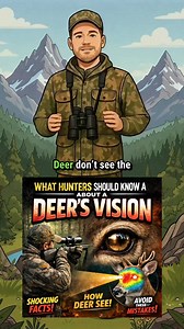 Deer don’t see detail the way humans do — they see movement. Thanks to a visual trait called cyclovergence, deer can scan nearly 360° around them even with their head down. That’s why slight motion gets hunters busted far more often than camo choice. Stillness beats patterns every time. 🦌👀 #hunting #deerhunting #deerseason | Hunter's Wholesale