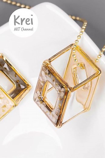 【UVレジン】夢のようなエレガントなアクセサリー制作〜♪♪ ! #diy #handmade #ハンドメイド #レジン #UVレジン