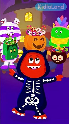 Spooky Fun! 🎃 Carve Pumpkins & Trick or Treat | KidloLand Halloween Cartoon #shortsforkids