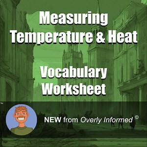 Measuring Temperature & Heat Vocabulary Worksheet