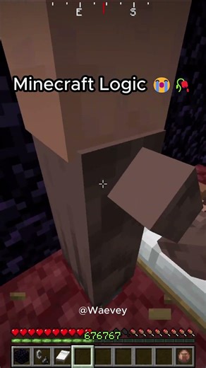 Minecraft Logic 🥀 #minecraft #minecraftmemes #shorts #mcpe #gaming #shorts #minecraftsurvival