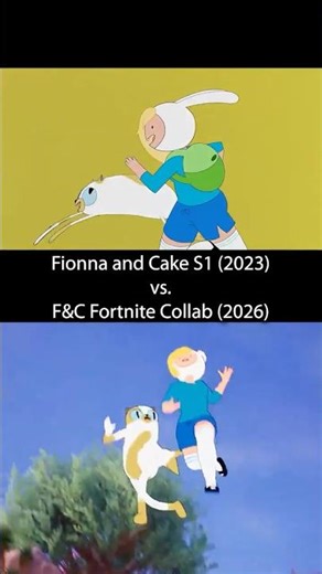 Fionna And Cake Fortnite Vs Season 1 Intro Comparison
