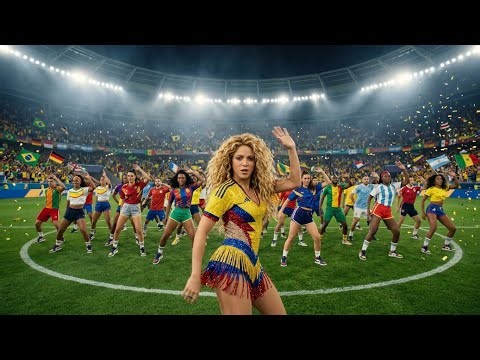 Shakira & Pitbull–On The Floor (World Cup Anthem 2026 Live Performance) official wordl cup song | 4K