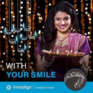 Smile beautifully and shine brighter than the lights of Deepavali night with Invisalign clear aligners. Learn more about Invisalign treatment and get your better smile started — like the 5 million others — today at http://bdj.bz/NhP0n. | Invisalign Malaysia