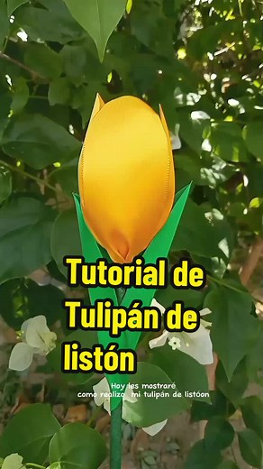 Cómo hacer tulipanes de listón: Tutorial paso a paso
