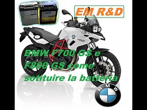 Sostituzione batteria BMW F700 GS - F800 GS