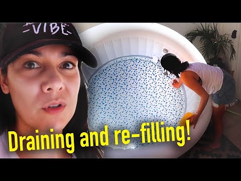 How to DRAIN and CLEAN an INFLATABLE HOT TUB 💦 - Coleman Saluspa