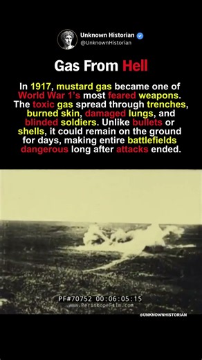 Why WWI Soldiers Feared Mustard Gas #shorts