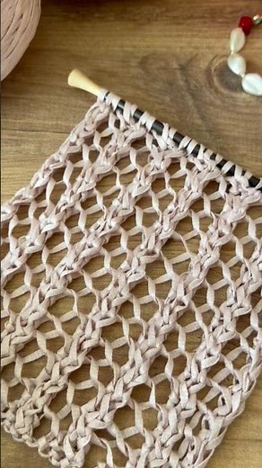 Just memorize 1 row! 🔥 Easy and beautiful! ❤️ Super easy lace knitting