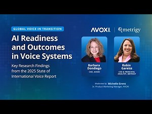AI Readiness and Outcomes in Voice Systems - AVOXI/Metrigy 2025 State of International Voice