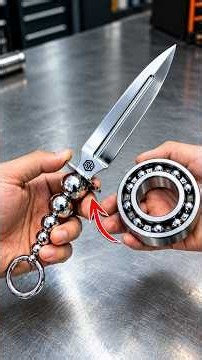 I made a knife using bearing and balls, a knife u never seen before