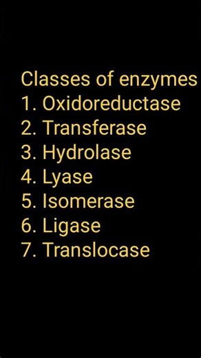 classification of enzymes #mbbs1styear #biochemistry #enzymes