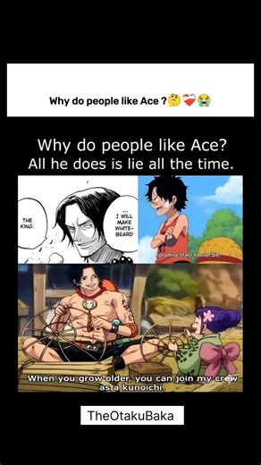 Why Do People Love Ace So Much? 💔🔥 #onepiece #ace #portgasdace