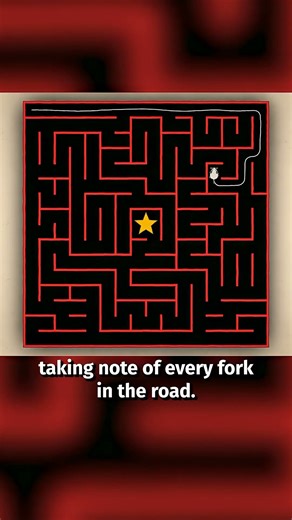 How to Escape Any Maze (With Your Eyes Closed) 🫣 #shorts