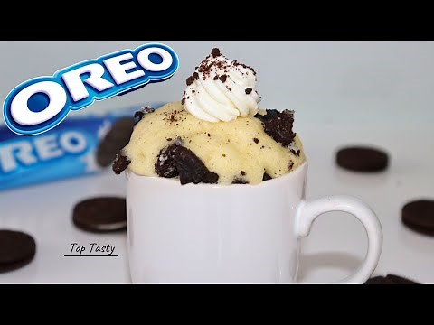 1 Minute Oreo Mug Cake Recipe | How To Make Homemade Mug Cake in Microwave | Top Tasty Recipes